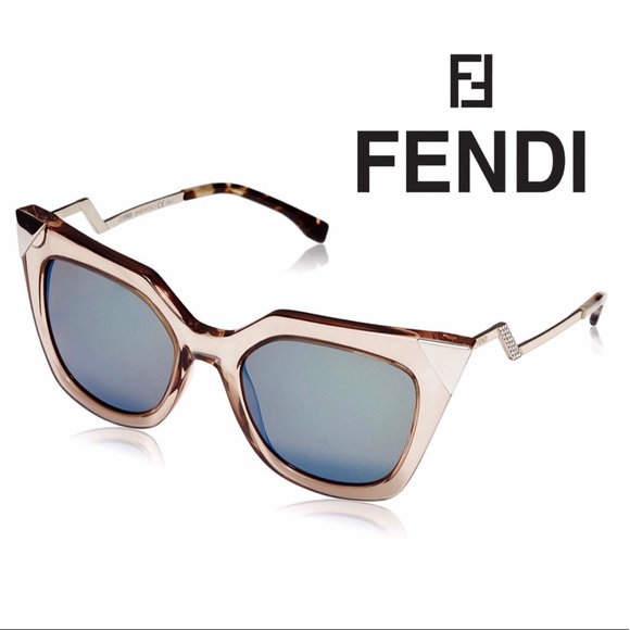 Fendi Accessories - Auth FENDI Structured FF 0060/S Cateye Sunglasses
